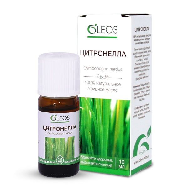 Изображение товара Эфирное масло Цитронелла Oleos 10мл Эфирное масло Цитронелла Oleos 10мл фотография