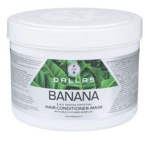Изображение товара Даллас banana маска для укрепления волос с экстрактом банана 500 мл Даллас banana маска для укрепления волос с экстрактом банана 500 мл фотография